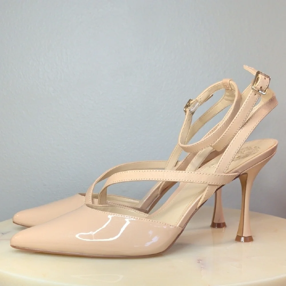 Nude Vince Camuto VP CHELLIE Strappy Heels
